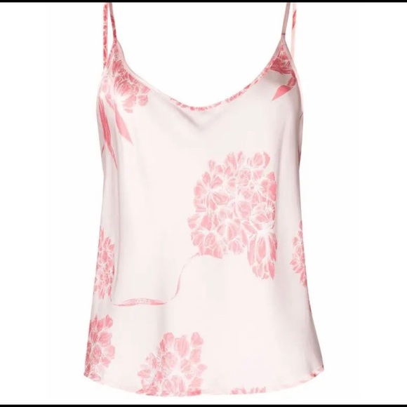 LA PERLA FLORAL CAMISOLE SILK TOP - Picture 1 of 3